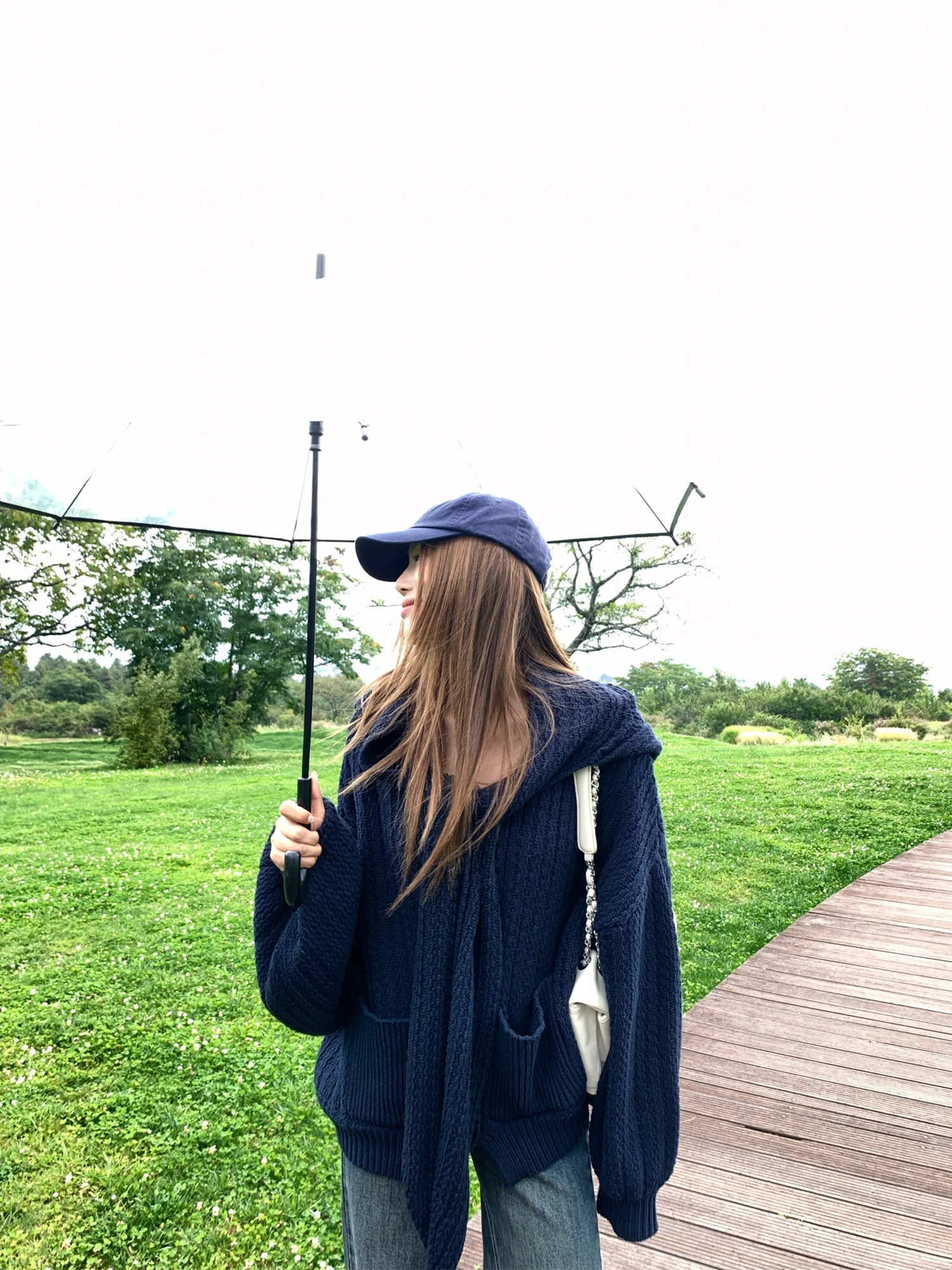 

Ретро-кардиган с отстегивающимися ушками кролика, мягкий хлопковый, с длинными рукавами, V-образным вырезом, средней длины, женская вязаная кофта