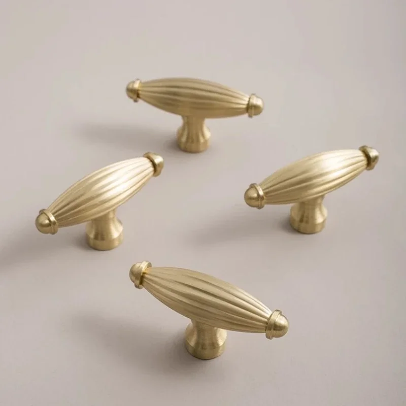 

Gold Solid Brass Handles Closet Bathroom Furniture Handle Hardware Door Dressers Wardrobe Cabinet Drawer Knobs