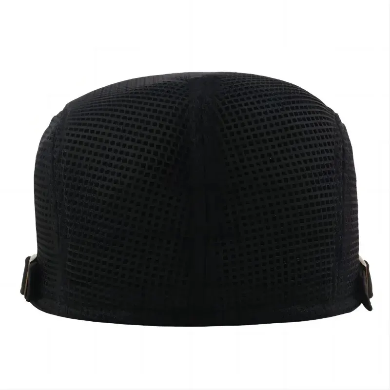 Men Mesh Newsboy Caps British Painters Hats Spring and Summer Ventilate Berets Adjustable Flat Cap Hip Hop Berets