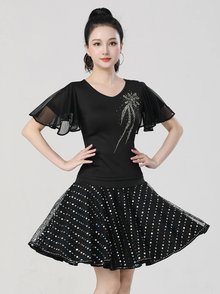 conjunto-de-disfraz-para-baile-de-salon-falda-semilarga-brillante-para-baile-latino-falda-de-baile-de-tres-pasos-atuendo-de-baile-social-traje-de-marinero