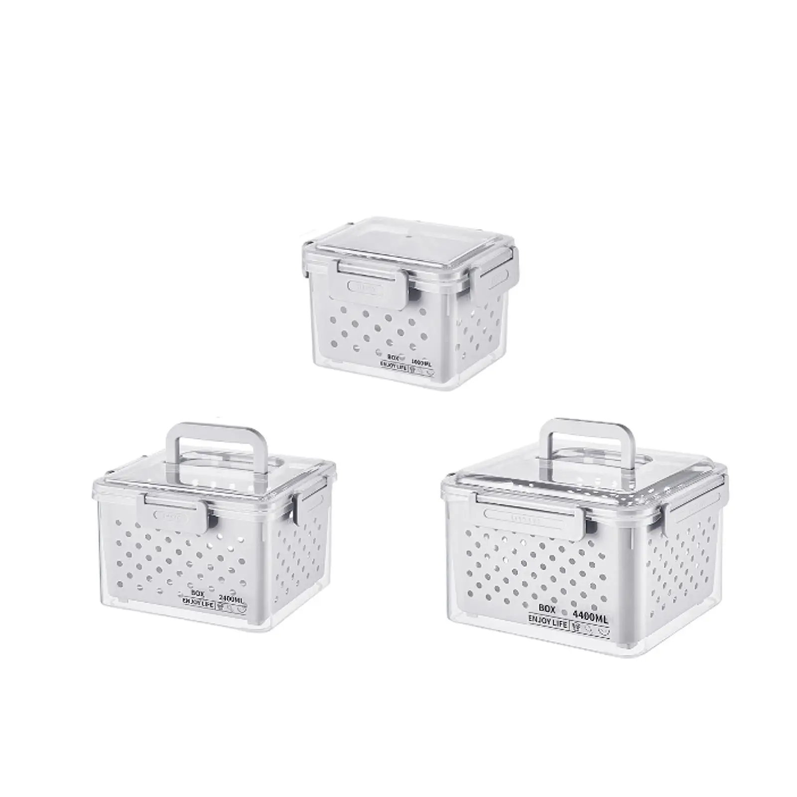 

Fruit Storage Container Large Fridge Organizer Bin for Berry Salad Produce
