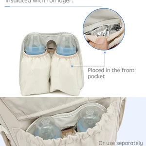Pangdube-Baby Nappy Bag with cart hooks, mummy backpack, waterproof, outdoor travel, mommy maternity bag for baby things, 2pcs 10 Main Sales Baby Maternity Kit - №1