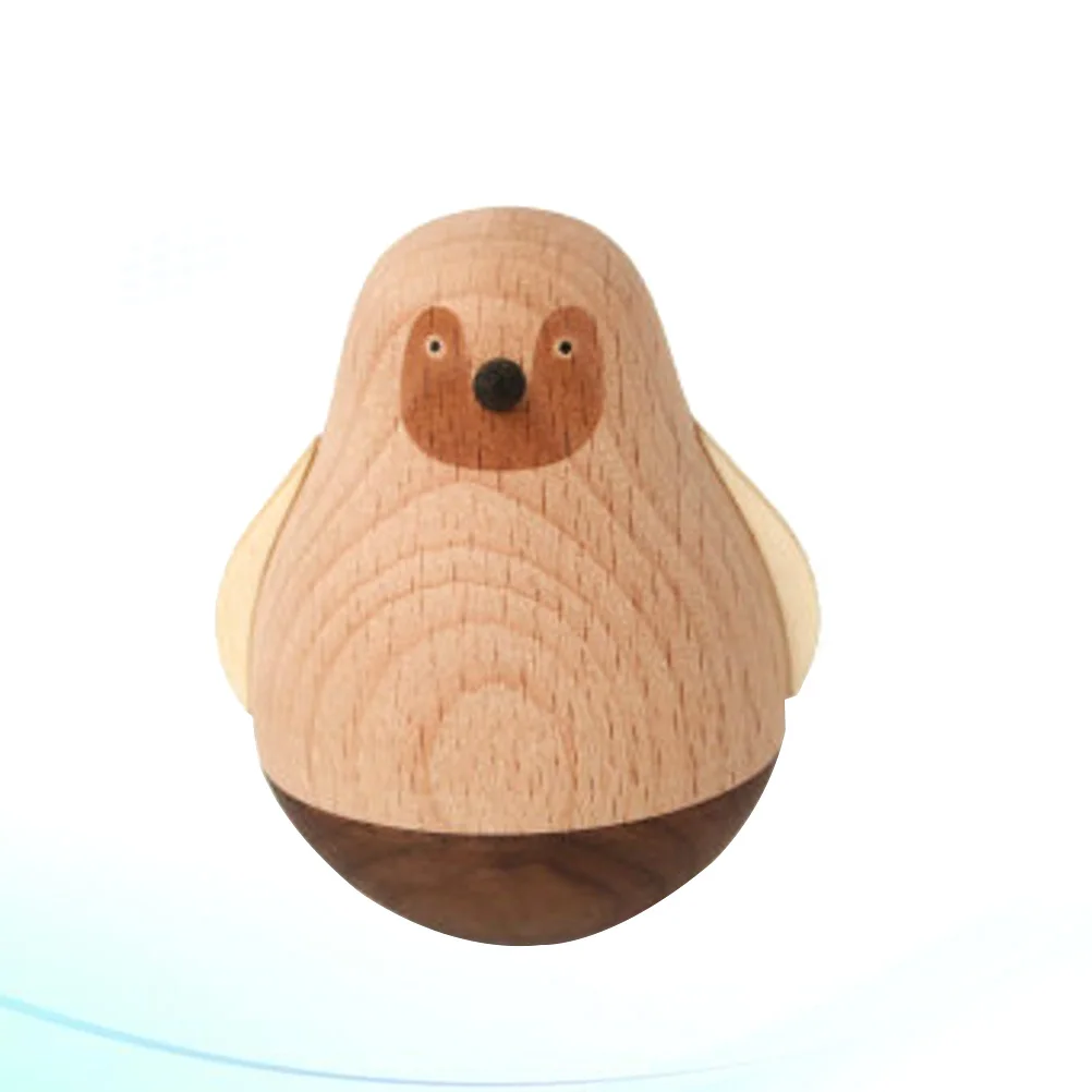 

Wooden Tumbler Ornaments Animal Educational Rattles Puzzle
