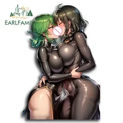 EARLFAMILY Cartoon Tatsumaki AI Hentai Car Stickers Sexy Anime Kiss Creative NSFW Auto Decal Waterproof Vinyl Car Accessories