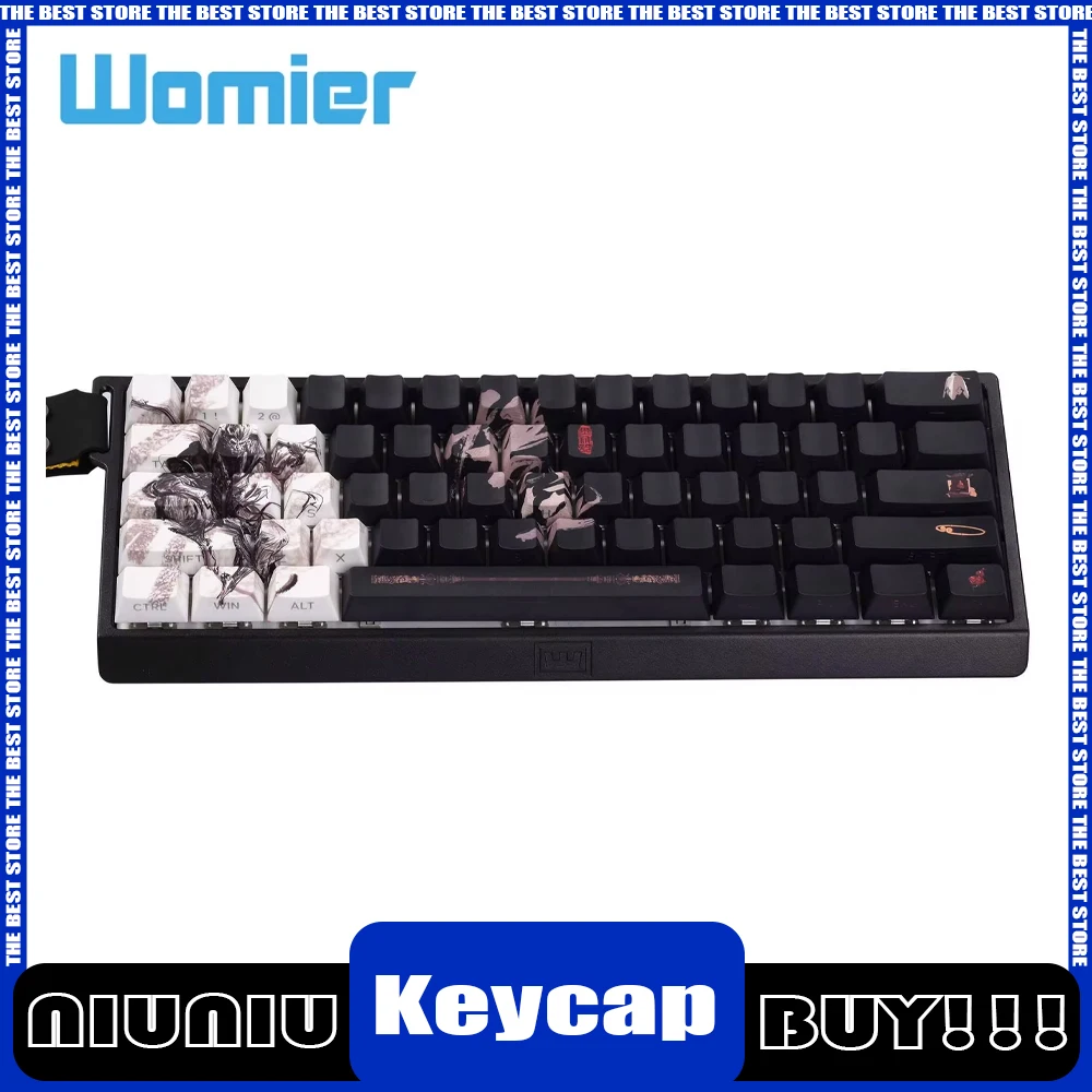 

Black Myth Wukong 130 Keys Pbt Keycap Full Five-Sided Sublimation Side Carving Mechanical Keyboard Customized Pc Gamer Accessory