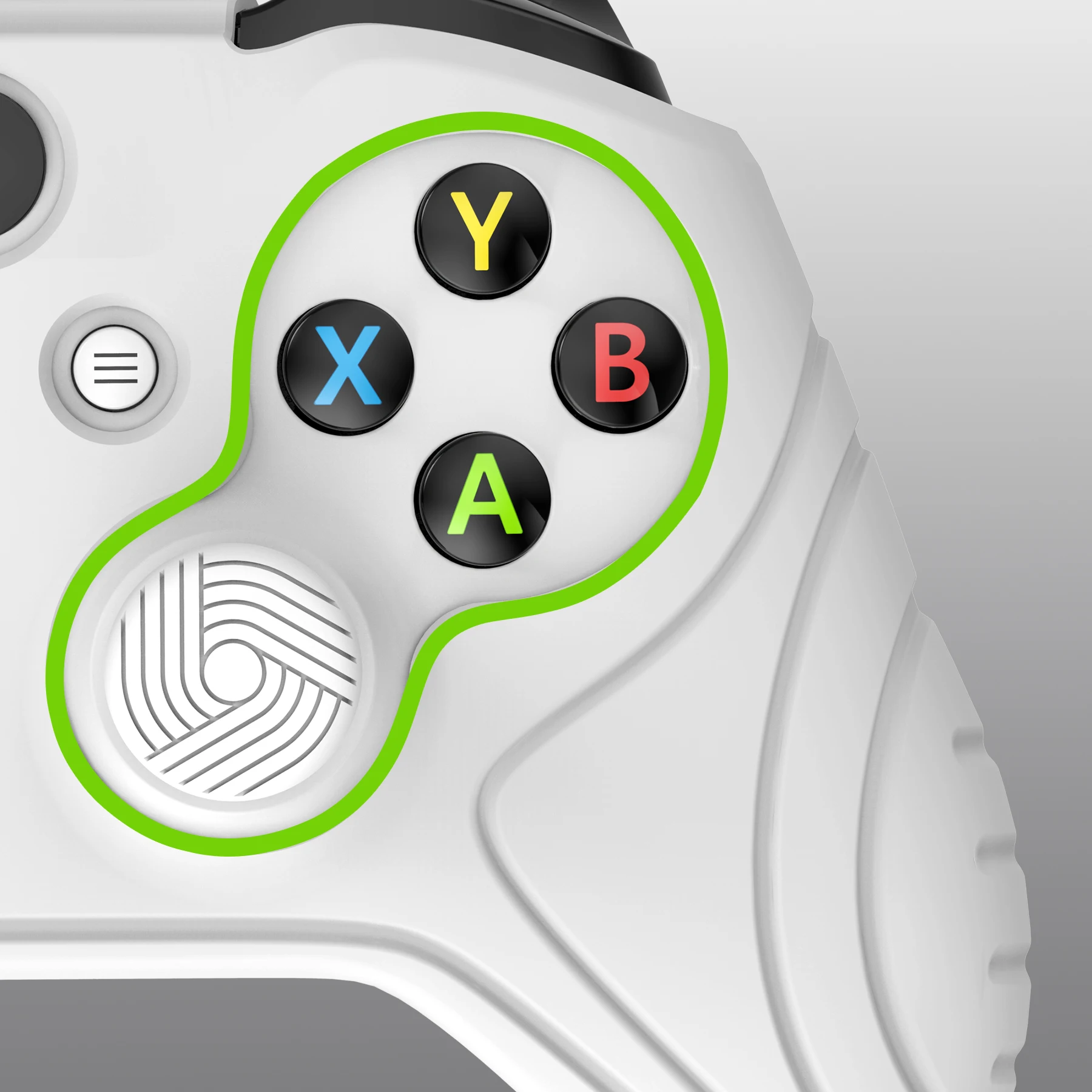 PlayVital Samurai Edition 미끄럼 방지 그립 실리콘 스킨 부드러운 고무 케이스(Xbox One X/S 컨트롤러용) 2개의 엄지 스틱 캡 포함