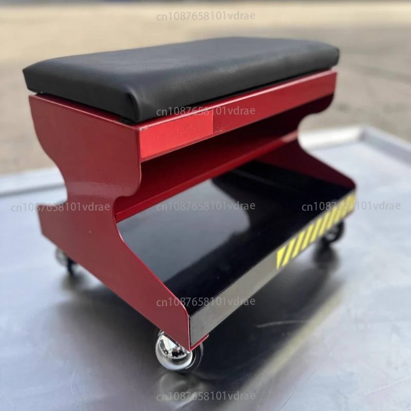 Mobile Automotive Repair Work Chair CZ-735 Alloy Shock-Absorbing, Quiet, Dual-Storage Automotive Repair Stool