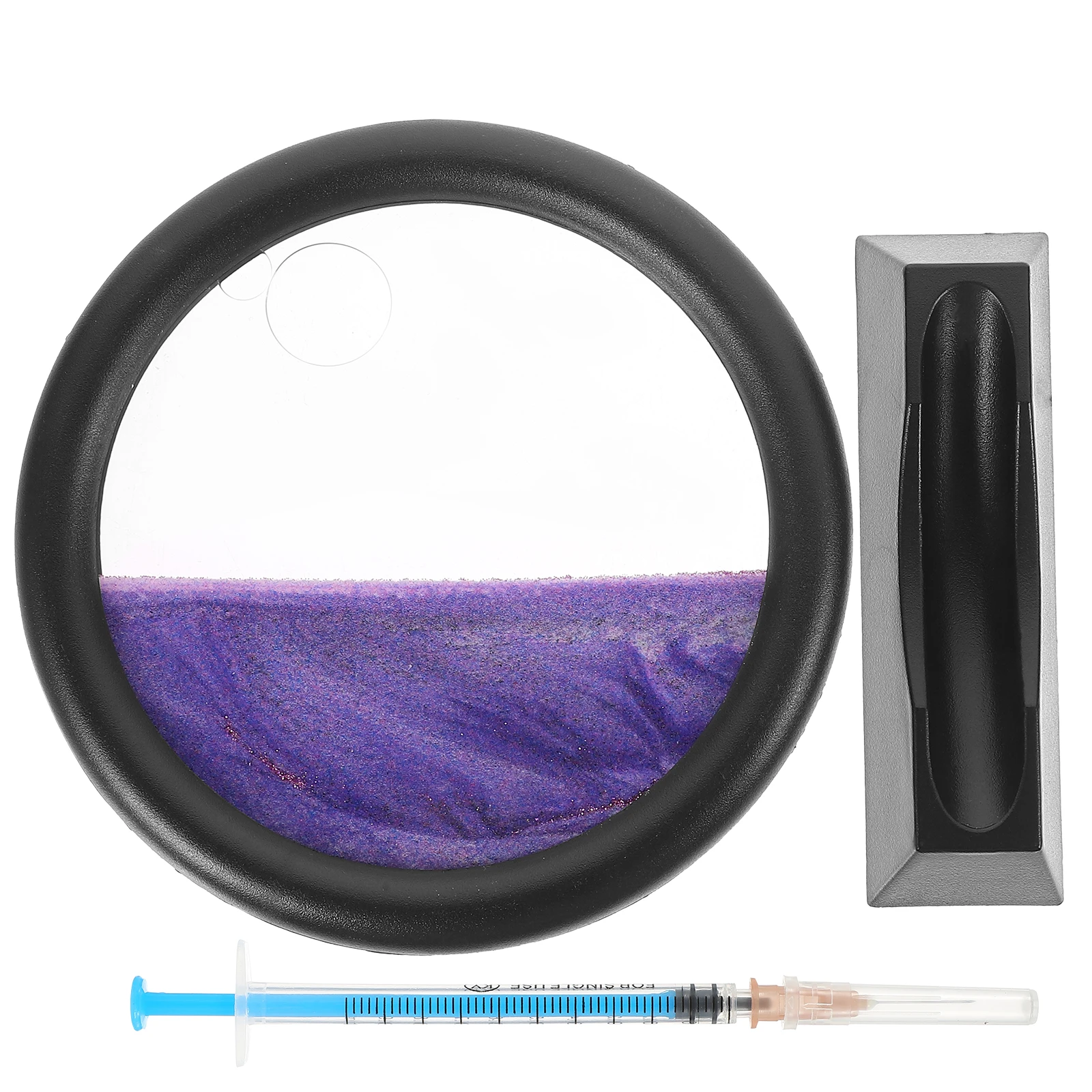

Quicksand Painting Hourglass Ornaments High Transparency Safe Practical Great Gift Easy Maintenance Sand Liquid Desktop