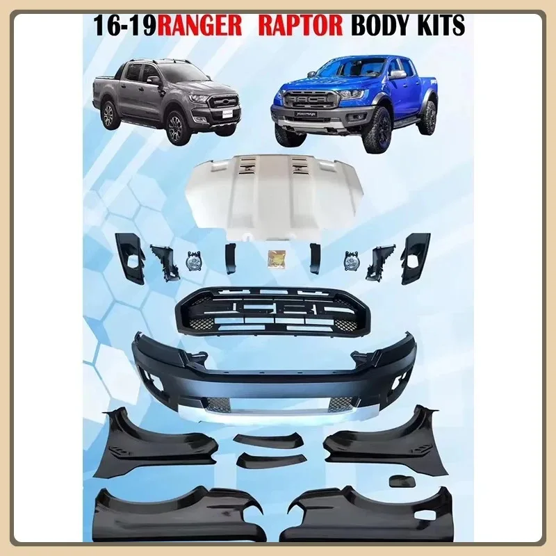 

Upgrade Body Kit for 2020 Ford Ranger Raptor Front & Rear Bumper in Plastic New Condition Car Parts