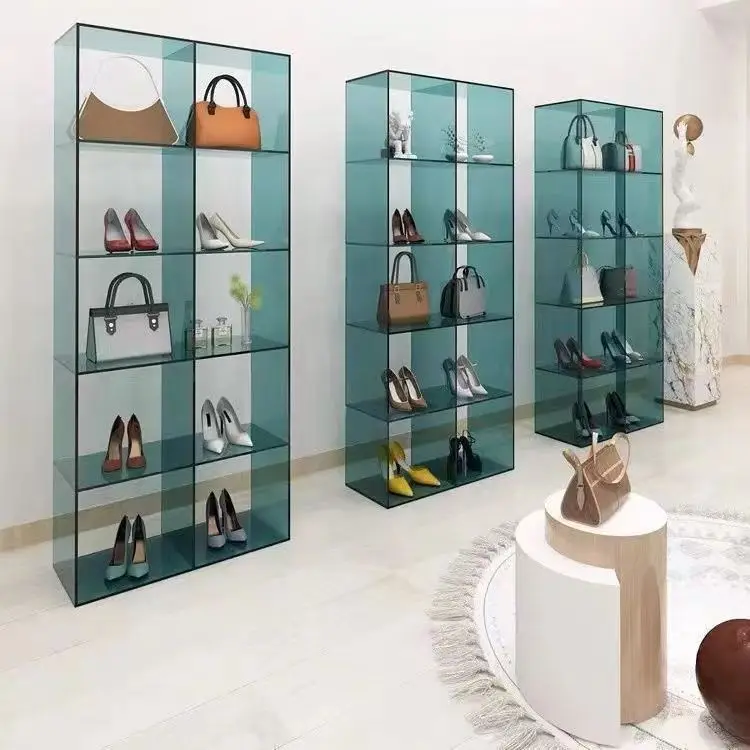 Shoe store display rack, acrylic display cabinet, clothing store multi-functional rack