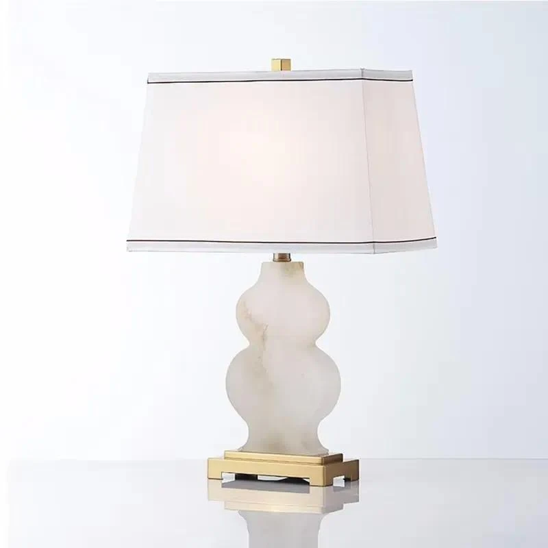 Modern LED desk lamp creative gourd plastic arts home decoration lamp living room bedroom hotel room ambient lighting