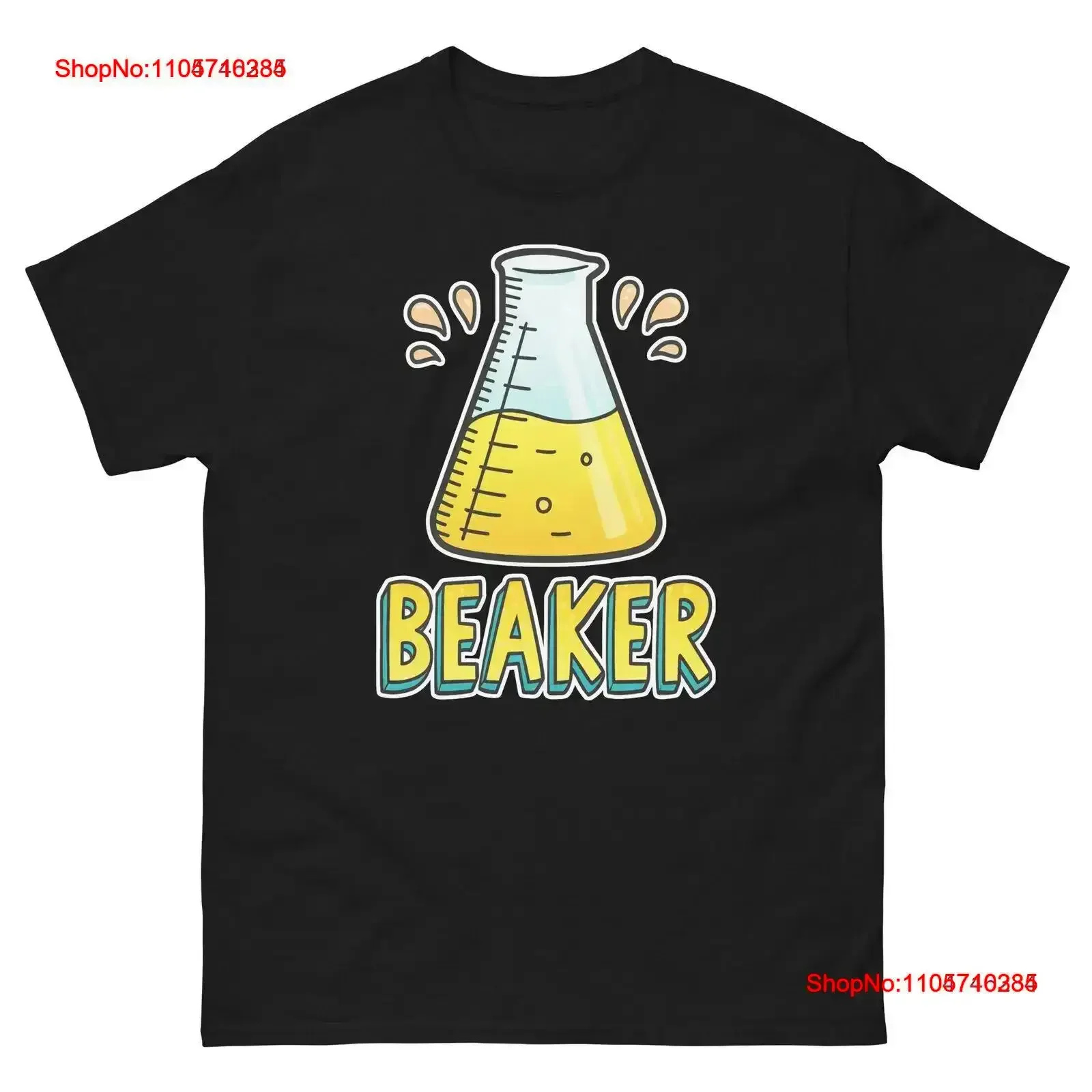 Beaker School Classroom Object Office Teacher T Shirt vintage Washed graphic Top For Everyday Wear Comfortable Soft Stylish