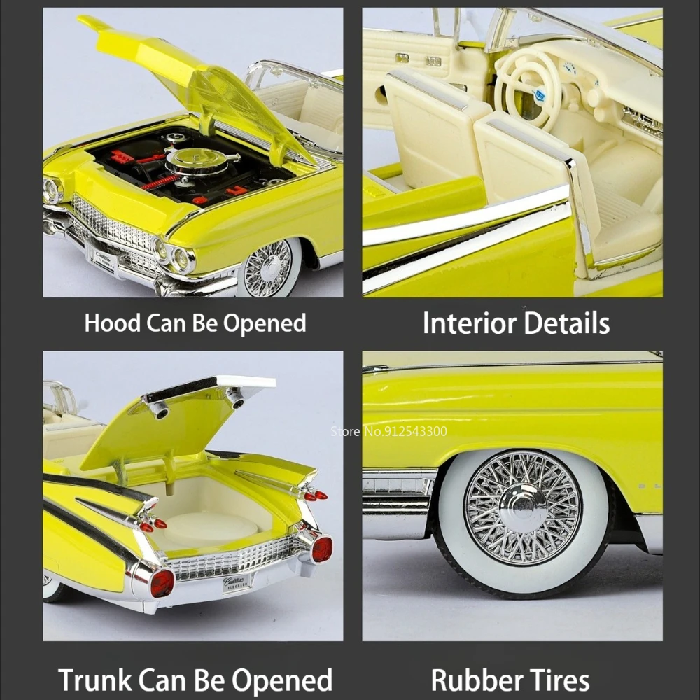 1:24 Eldorado Biarritz M8 Sportwagen Modell Spielzeug Legierung Diecast Sound Licht Zurückziehen Stoßdämpfung Miniatur Fahrzeug Kinder Geschenk