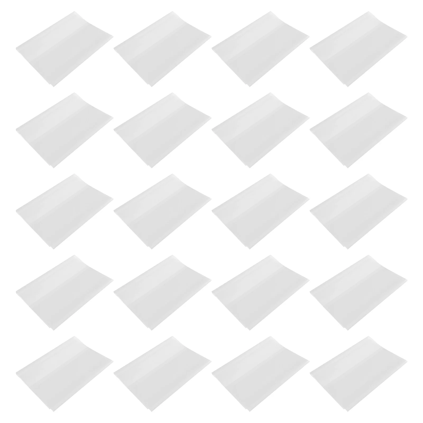 

20pcs Book Covers for Textbooks Clear Protective Sleeves Removable Bookmark Cover Waterproof B5 16K Student Notebook