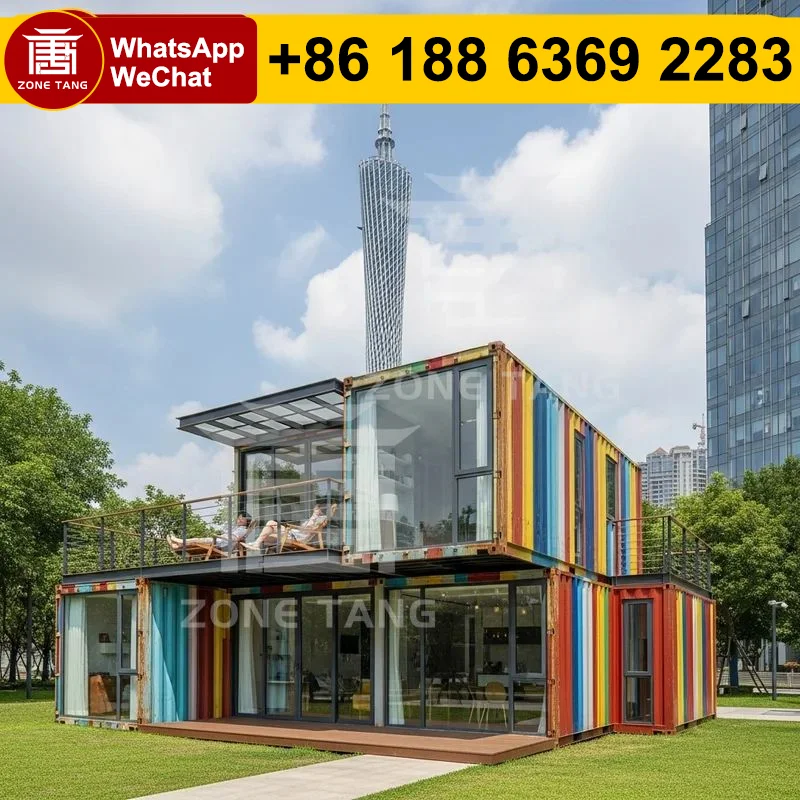 

Prebuilt Homes Safe Wind Resistance Steel Structure Global Shipping Flat Pack House Multilevel Residence Tiny House High Quality