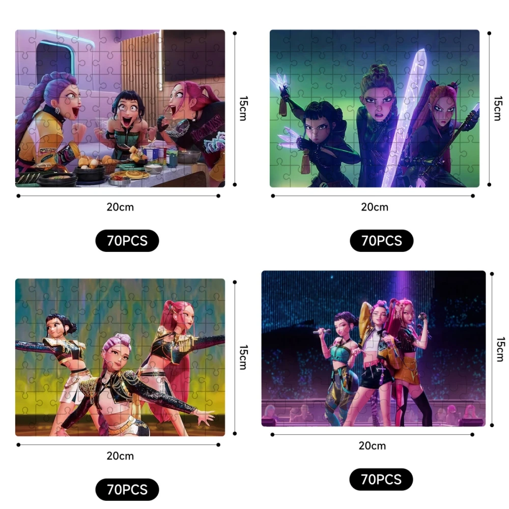 حار 12 نمط KPop شيطان الصيادين بازل قطع رومي ميرا زوي شخصية نموذج لجسم لعبة لمحبي الاطفال الكبار تحصيل الهدايا