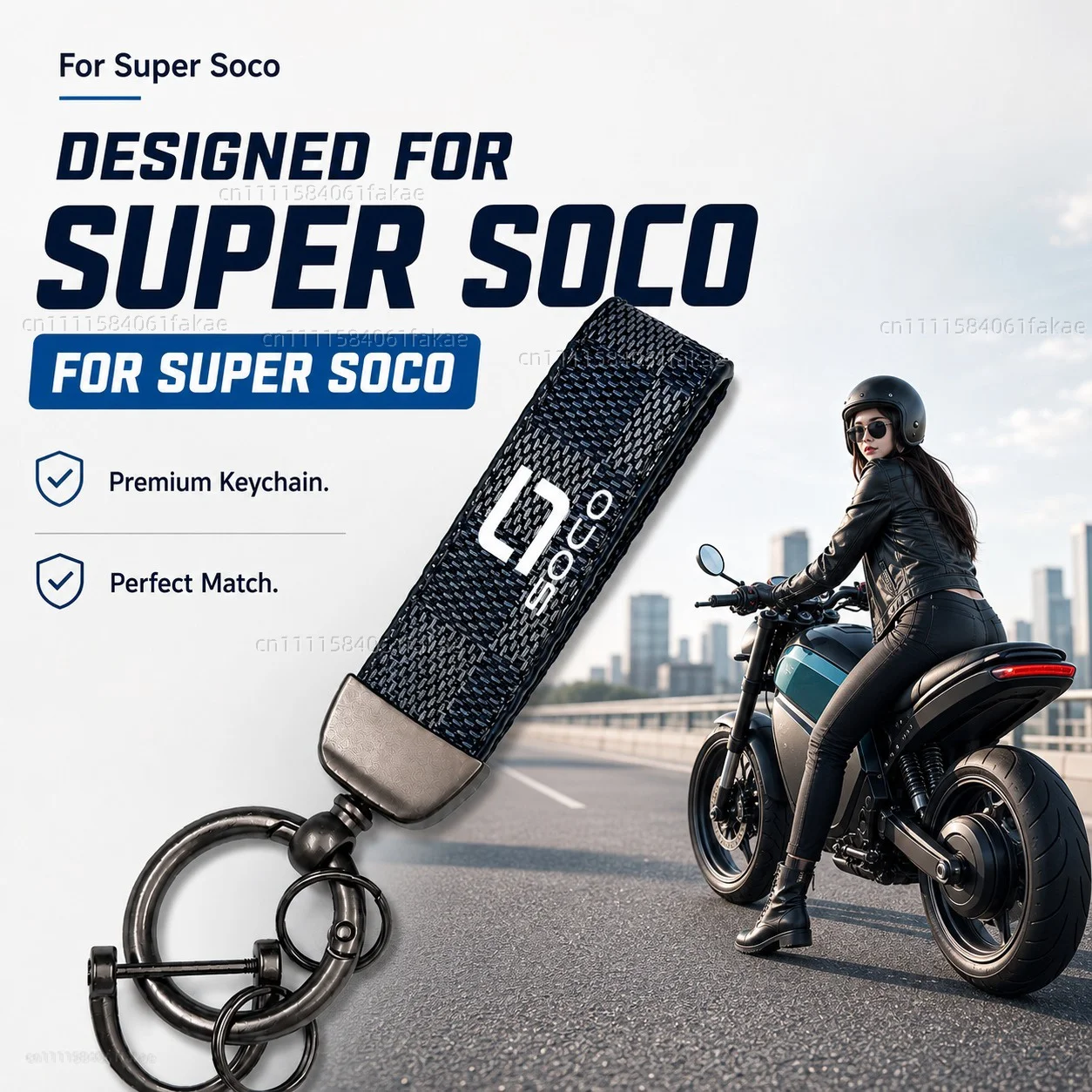 For Super Soco CPx CUmini CUx TC 50 TC Max Wanderer TCMax Motorcycle Keychain Custom Logo Gift for Rider Men Women