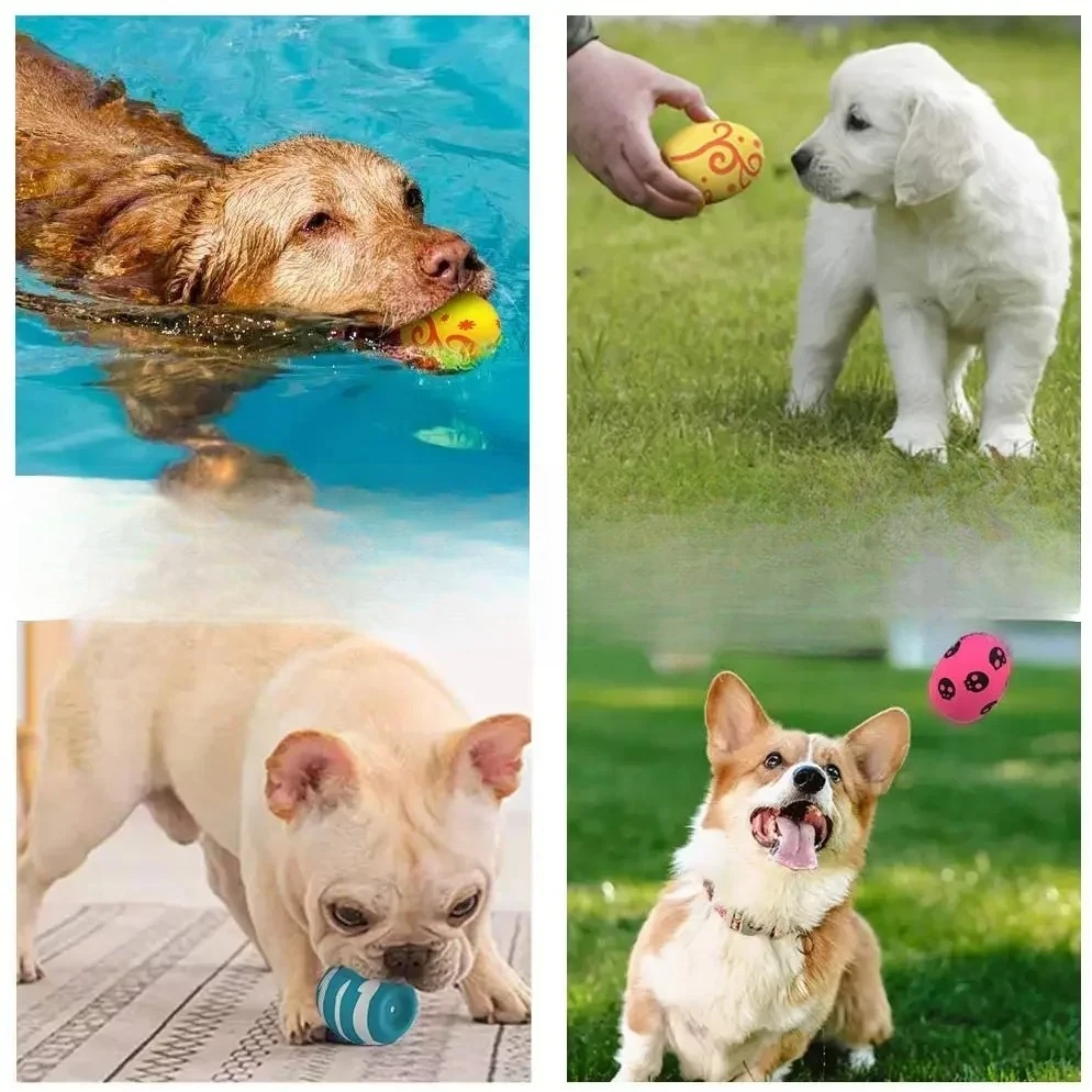 

Пищащие резиновые мячи для собак, игрушки для жевания и игр в преследование для щенков