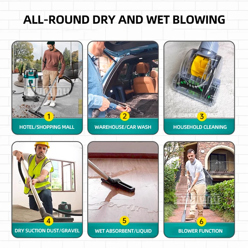 

Коммерческий ручной пылесос Большая всасывающая промышленность Limpeza Electric Wet and Dry Nettoyage Maison