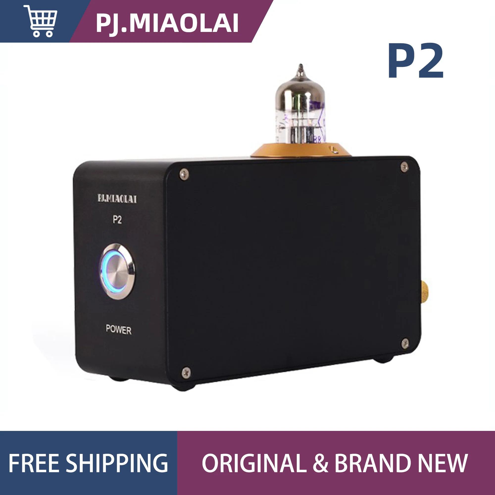 

PJ.MIAOLAI P2 6H3N Tube Amplifier Vinyl Phono Amplifier Phonograph Phonograph MM Sing Put PHONO Amplifier Home Theater System
