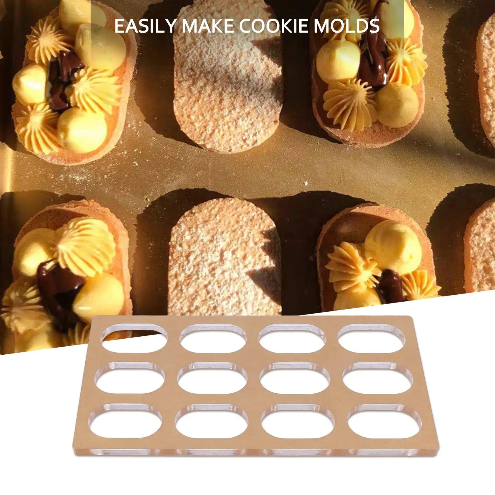 Hot New Dacquoise Cake Mold Acrylic Cookie Mould Makaron Dessert Bakery Japan DIY Baking Tool