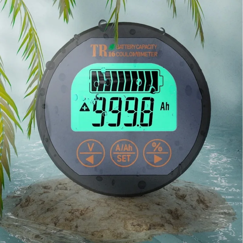 New TR16H Current Type Battery Capacity Tester 8V-100V 50A 100A 350A Optional Charge-Discharge Battery Status Indicator