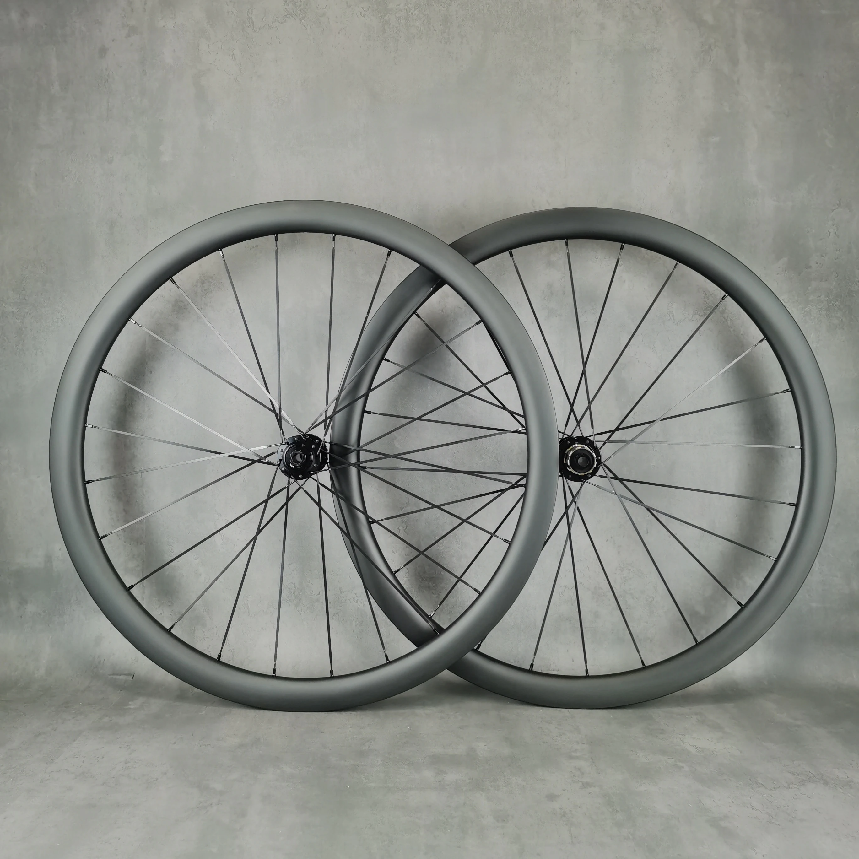 Road Carbon Wheels Disc Brake Wheelset, 700C, 38mm, 50mm, 60mm, 88mm Depth, Tubeless, Tubular, UD Matte Finish, Custom Logo