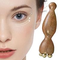 Professional Brass Rosewood Facial Gua Sha Tool Lotus Seedpod Beauty Eye Relaxation Meridians Acupoint Massage Wood Tool