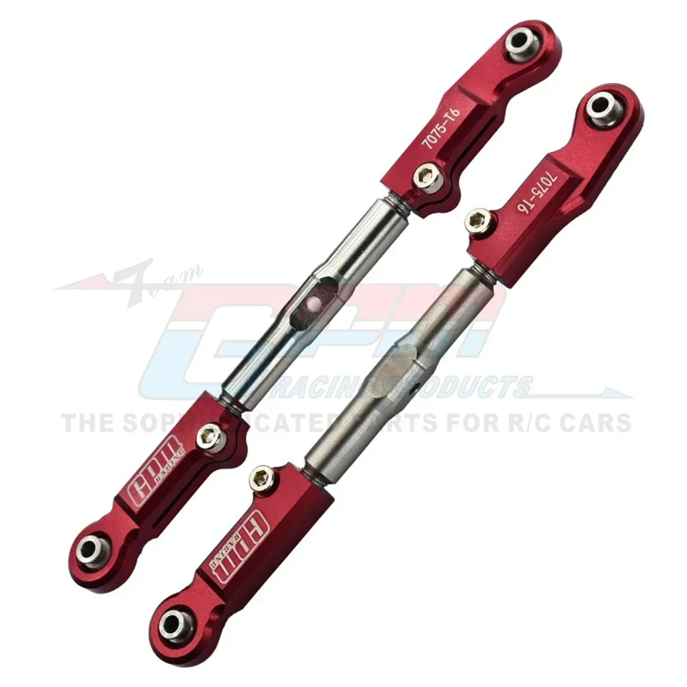 GPM Metal Alloy Front Toe Links Steering Tie Rod 954 for Traxxas 1/8 Sledge 6S 95076-4 Monster Truck RC Car Upgrade Accessories
