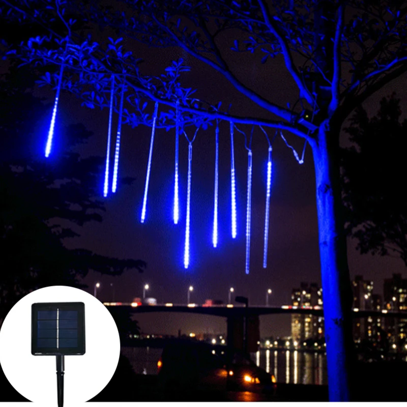 

Solar LED Meteor Shower Light Holiday String Light Fairy Garden Decor Outdoor Led Street Garland Christmas Decoration Ramadan