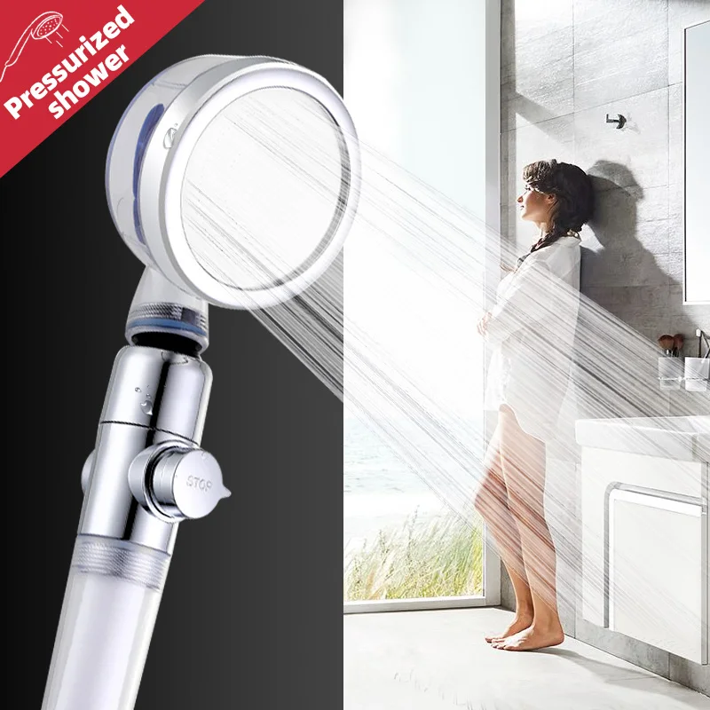 Zhangji New Arrival Turbocharge SPA Shower Head High Pressure Water Saving Showerhead Bathroom Accessory Filter Shower