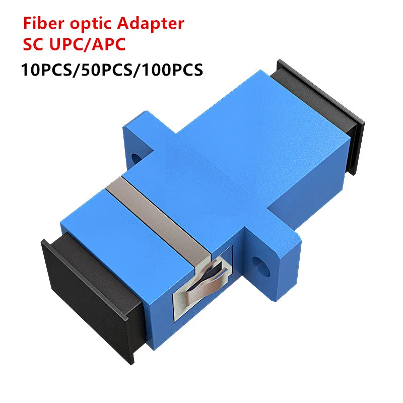 

SC UPC APC Adapter Connector Simplex Flange SM Single Mode Plastic Fiber Optic Adapter, Adapter Fibra Optical FTTH