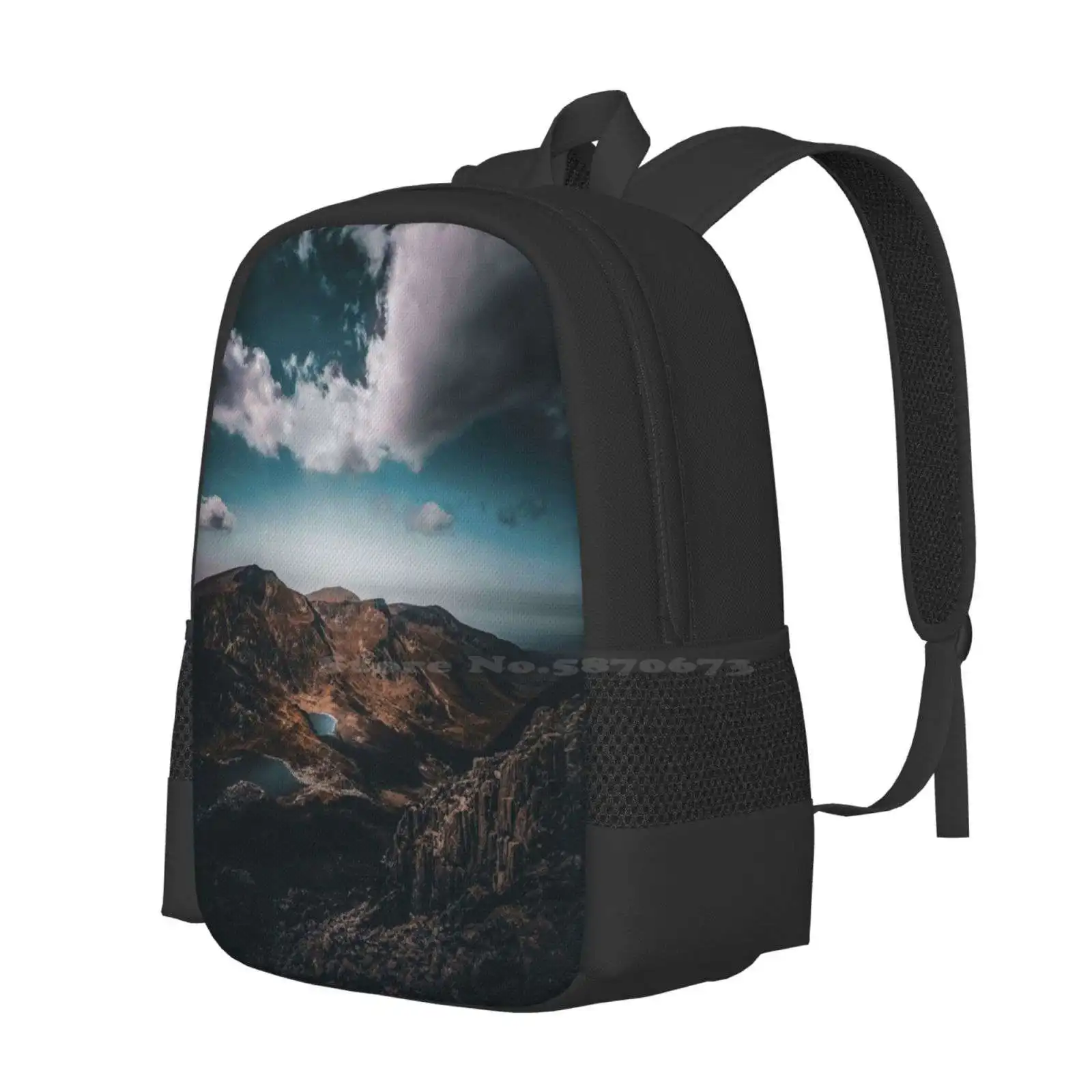 Once More Into The Void. Hot Sale Schoolbag Backpack Fashion Bags Tryfan North Wales Snowdonia National Park Tags Water