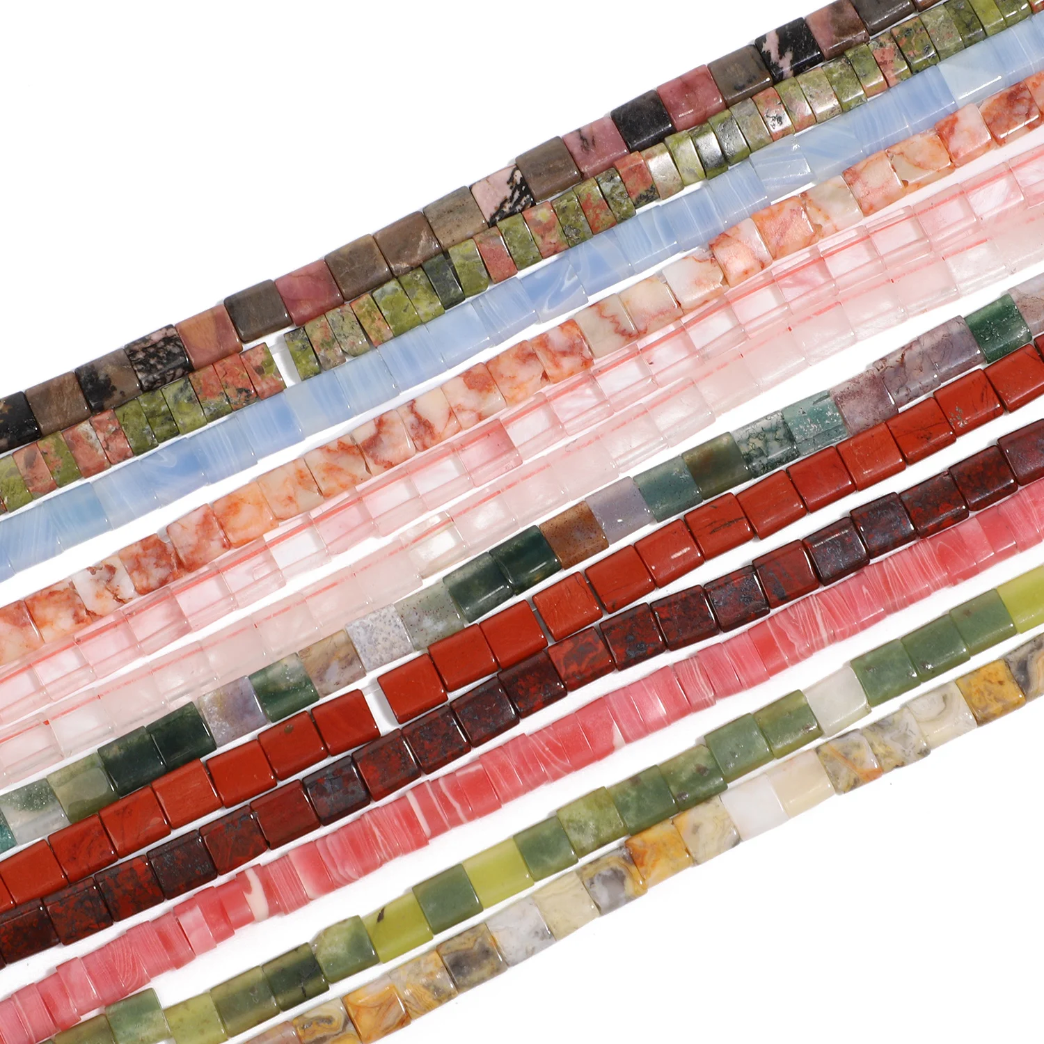Natural Double Hole Stone Beads Diy Charm Bracelet Necklace Spacer Loose Bead For Jewelry Making Handicrafts Accessoryies