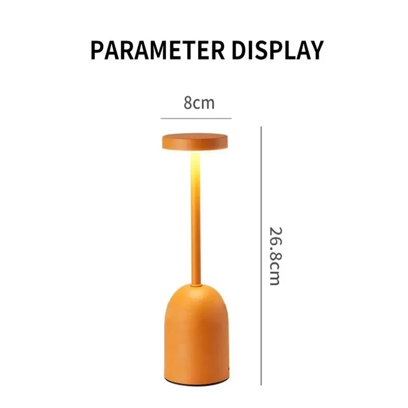 โคมไฟตั้งโต๊ะพร้อมฟังก์ชั่นหรี่แสงสี โคมไฟตั้งโต๊ะพร้อมที่วางแก้วไวน์และกาแฟสำหรับตกแต่งโต๊ะ เหมาะสำหรับห้องนั่งเล่น ร้านอาหาร