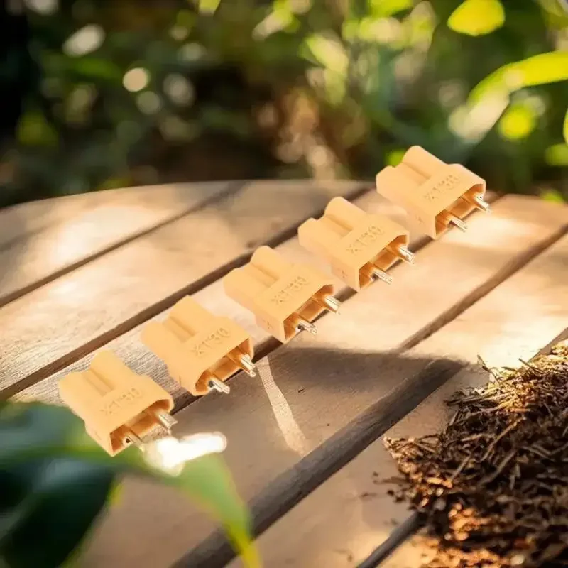 10Pack Racing Drone Lipo Battery Plugs, XT30 Bullet Connectors for RC Quadcopter, Car, Boat DIY Accessories