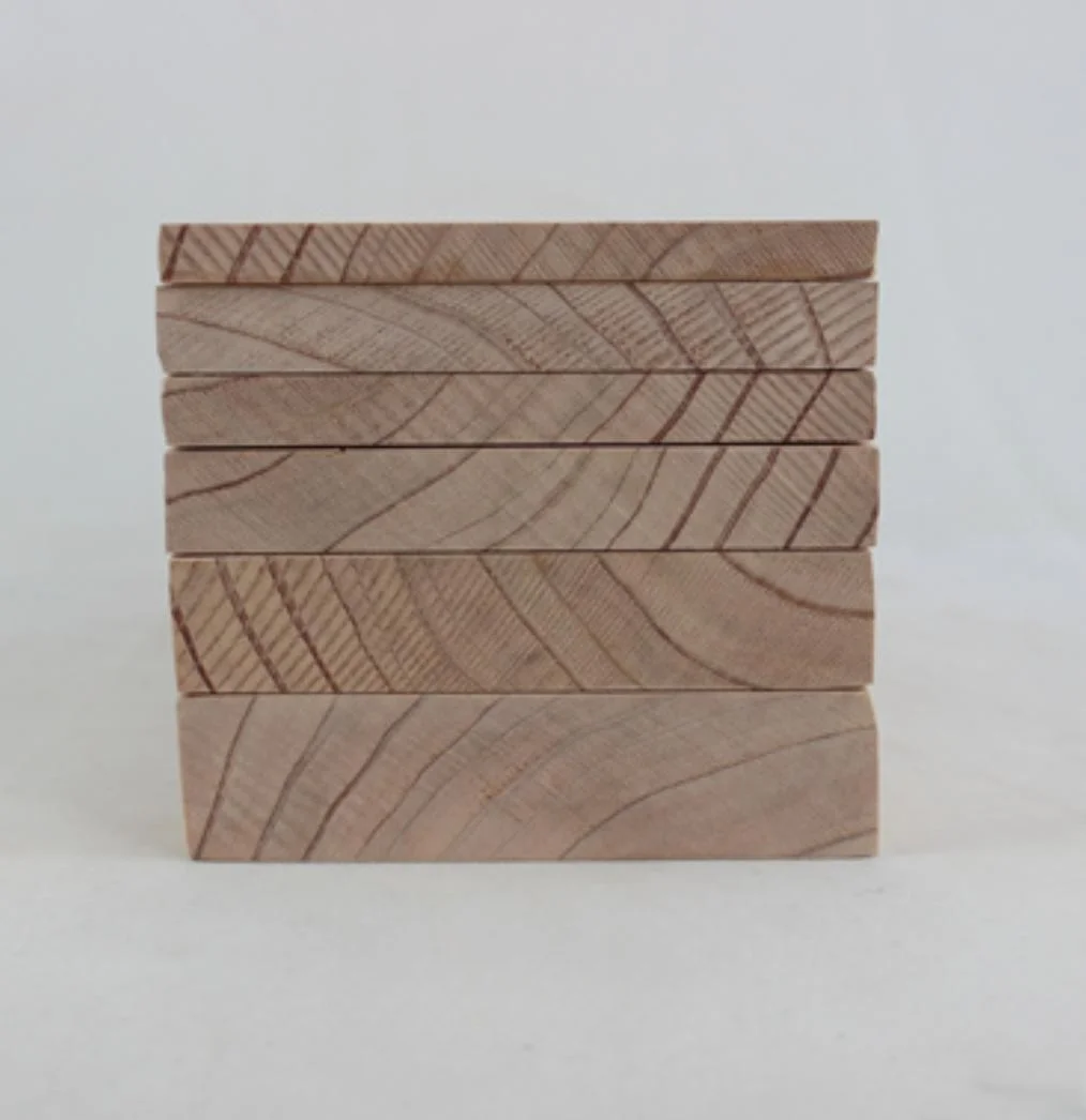 Length:200mm Width:100mm 5pcs Water fir solid wood veneer Chinese fir wood material DIY light wood model board