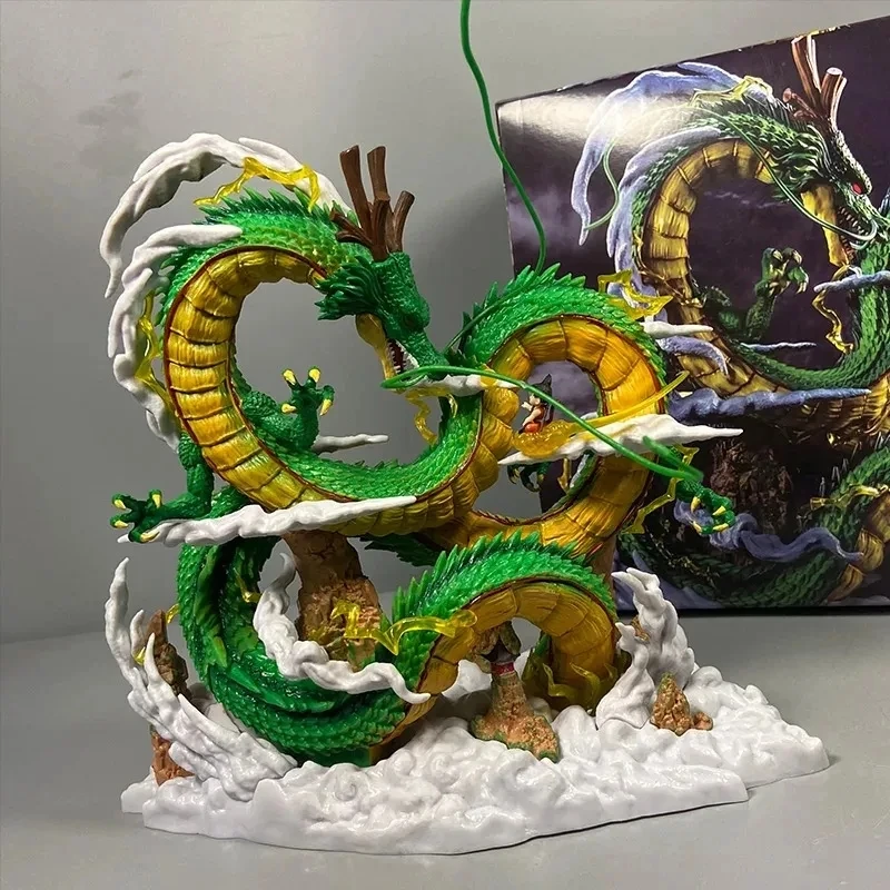 

Драконий жемчуг Z Shenron And Son Goku, 22 см, аниме-фигурка Dbz, искусственное украшение, искусственное украшение, подарки