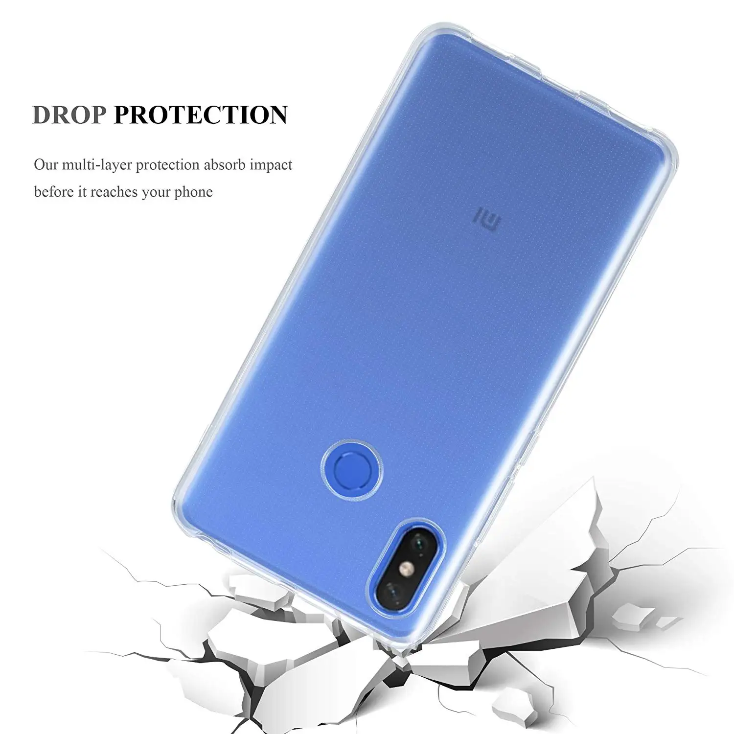 Luxury Transparent Silicone Mobile Case for Xiaomi Mi Max 3 Pro Max3 MiMax3 Shockproof Soft Clear TPU Phone Back Cover Housing