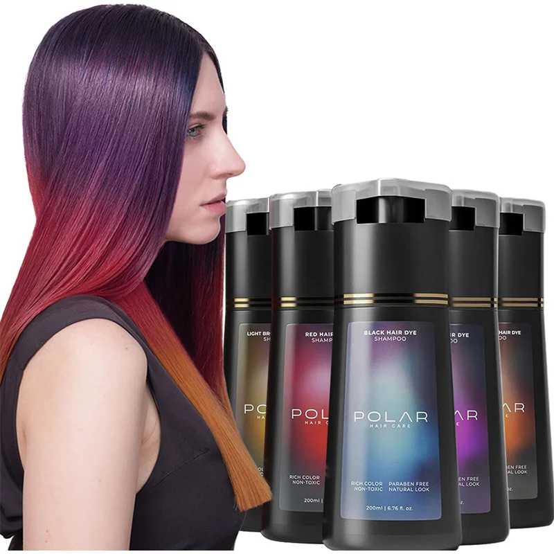 200ml Hair Dye Shampoo Cream Quick Easy Safe Hair Color Gray Hair Coverage Instant Dye Shampoo Hair Care for Women and Men 2027