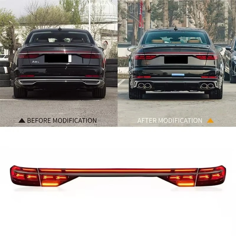 

Hot Selling LED Tail Lights forAudi A8 D5 2019-2022 New Red Lens Color
