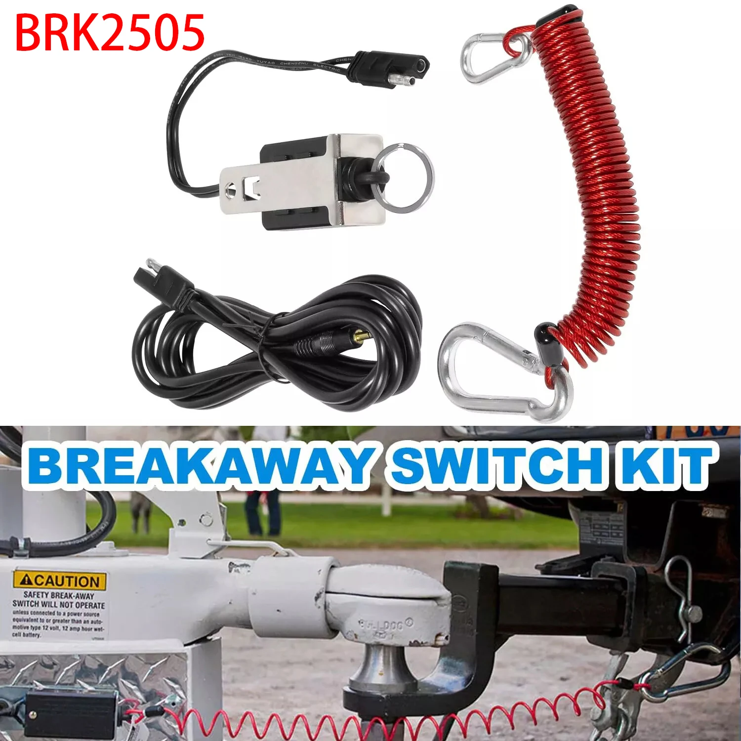 TM BRK2505 Breakaway Switch Kit Replacement Compatible with Blue Ox Patriot Tow Bar Supplemental Braking System