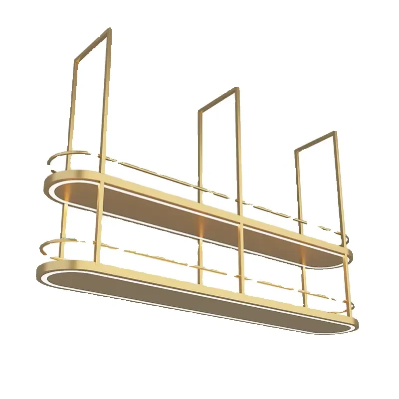 Wall Mounted Iron Storage Racks Bar Led Bottle Hanging Holder Modern Kitchen Display Wine Glass Rack Panel Design Home