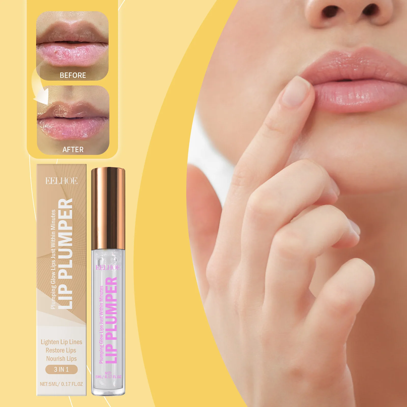 Hydrating Lip Oil Deeply Nourishing Brightening Lips Reducing Lip Fine Lines Enhancing Lip Skin Smoothness Multi-effect Lipstick