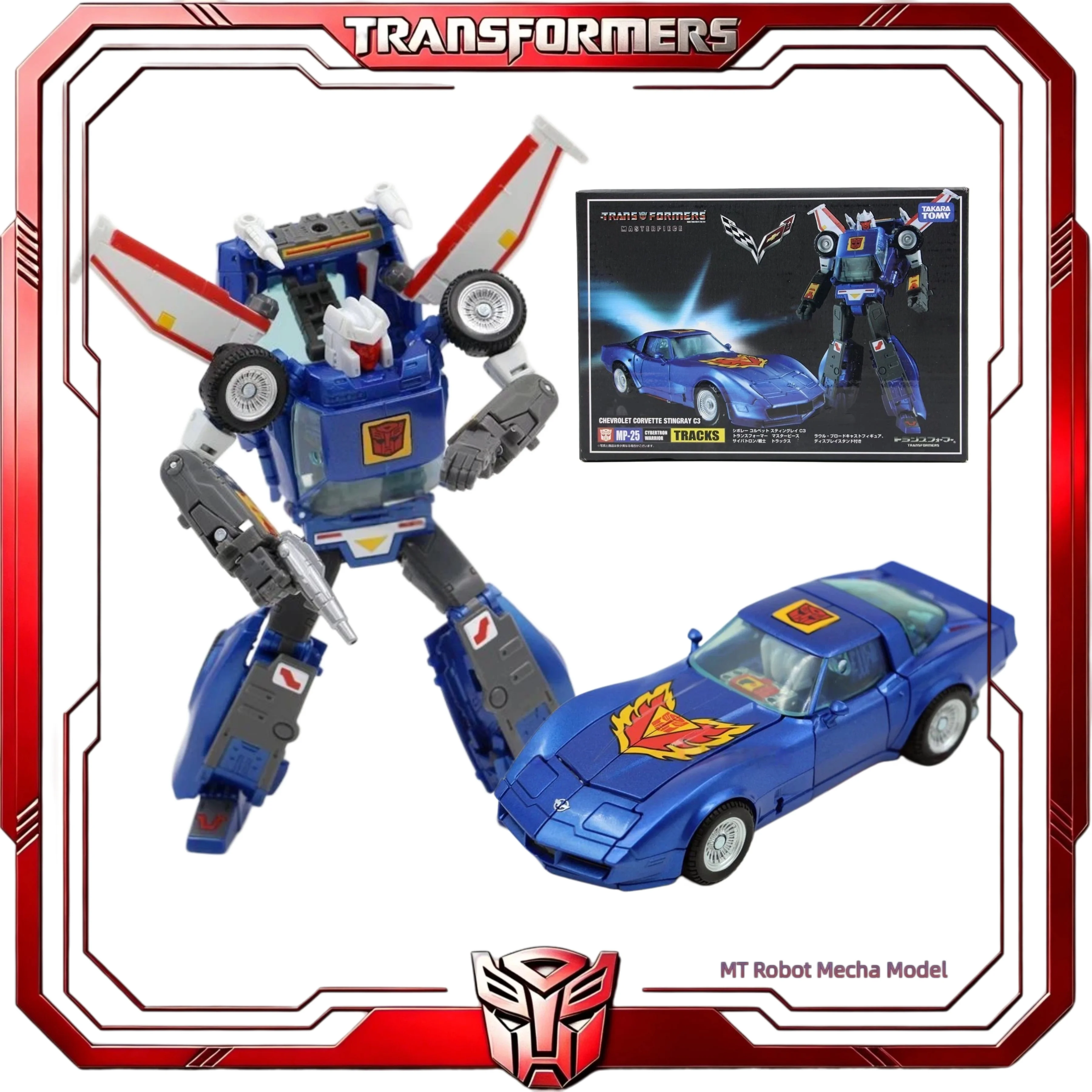 Op voorraad Transformers Masterpiece KO MP-25 Tracks Hasbro Autobot Corvette verzamelfiguur voor fans