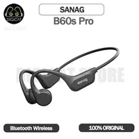 Sanag B60s Pro Earphone Runbeat Bluetooth Wireless Bone Conduction Headphones Sport Swimming Waterproof Customise Tech Earphones