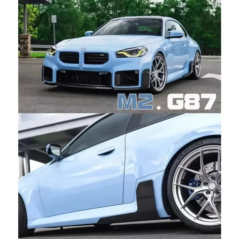Equipped with front shovel and rear diffuser, high-quality Mp type dry carbon fiber car wrap kit, suitable for the new BMW M2 G8
