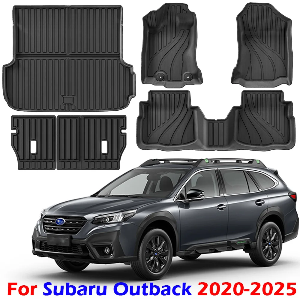 

Car Floor Mats for Subaru Outback 202-2025 TPE Rubber All Weather Protection Floor Liners 1st & 2nd Row Accessories