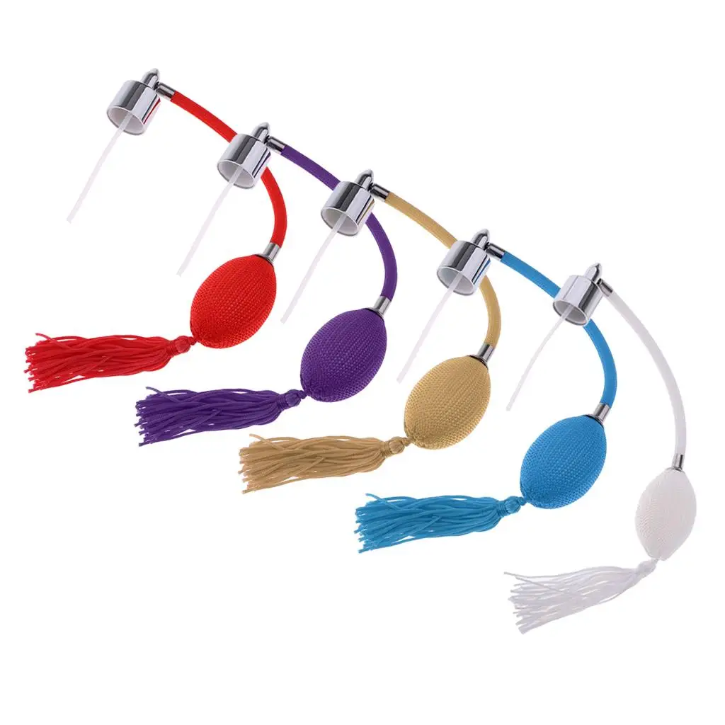 أنبوب رذاذ زجاجة عطر عتيق قابل لإعادة الملء مع لمبة رذاذ رذاذ 18 ملم هدية مثالية لأصدقائك 5 ألوان