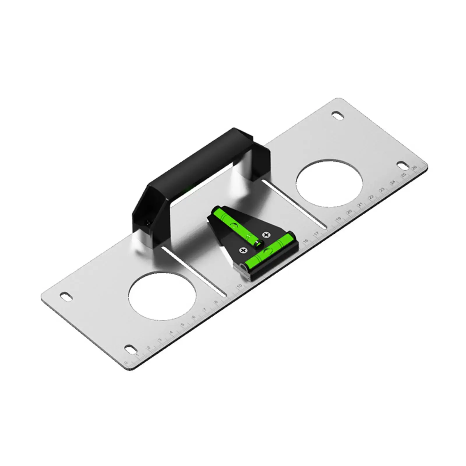 Wall Case Template Stainless Steel Measurement Ruler for Electric Box Layout and Power Socket Installation